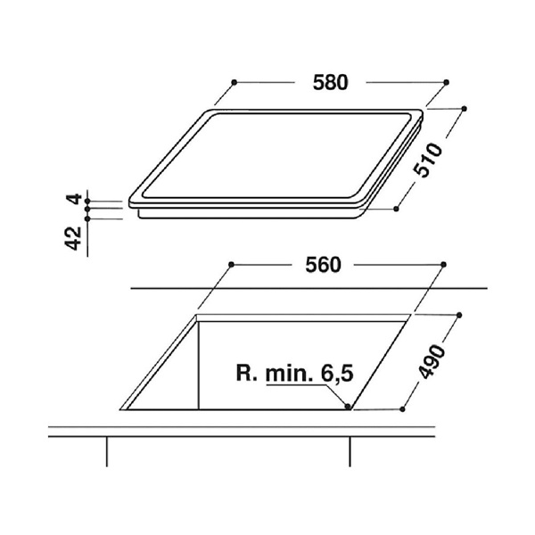 Whirpool AKT 8601 IX beépíthető kerámia főzőlap