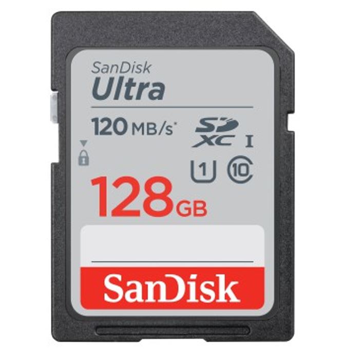 128GB SDXC Sandisk Ultra CL10 U1 (186498 / SDSDUNC-128G-GN6IN)