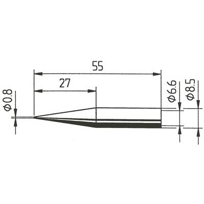 Ersa 842 pákahegy, forrasztóhegy 842 SD ceruza formájú hegy 0.8 mm Ersa 842 pákahegy, forrasztóhegy 842 SD ceruza formájú hegy 0.8 mm