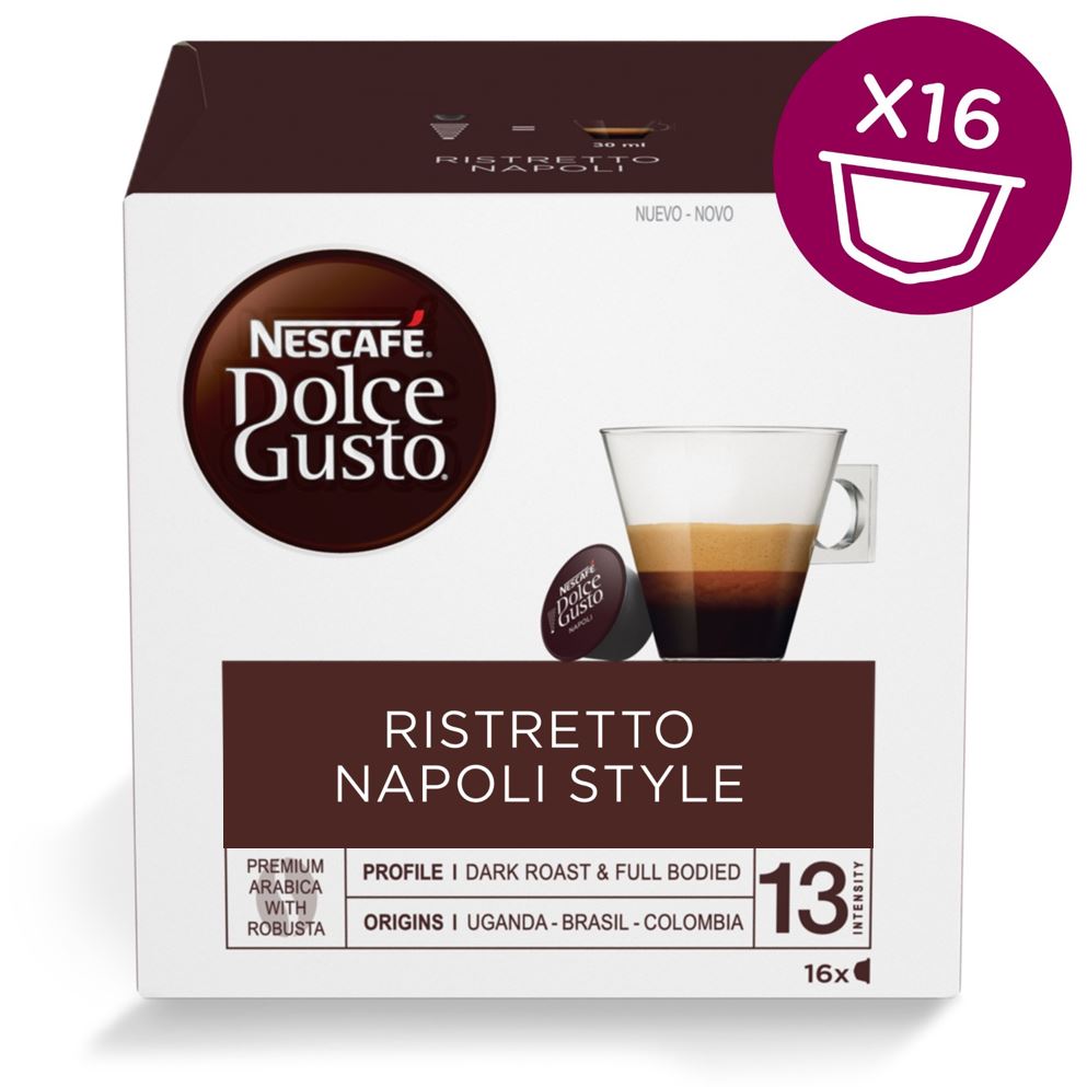 Nescafé Dolce Gusto Ristretto Napoli Style kapszula 16db Nescafé Dolce Gusto Ristretto Napoli Style kapszula 16db