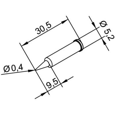 Ersa 102 pákahegy, forrasztóhegy 102 PD LF ceruza formájú hegy 0.4 mm Ersa 102 pákahegy, forrasztóhegy 102 PD LF ceruza formájú hegy 0.4 mm