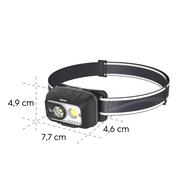 Hama HL500-C LED Fejlámpa Fekete