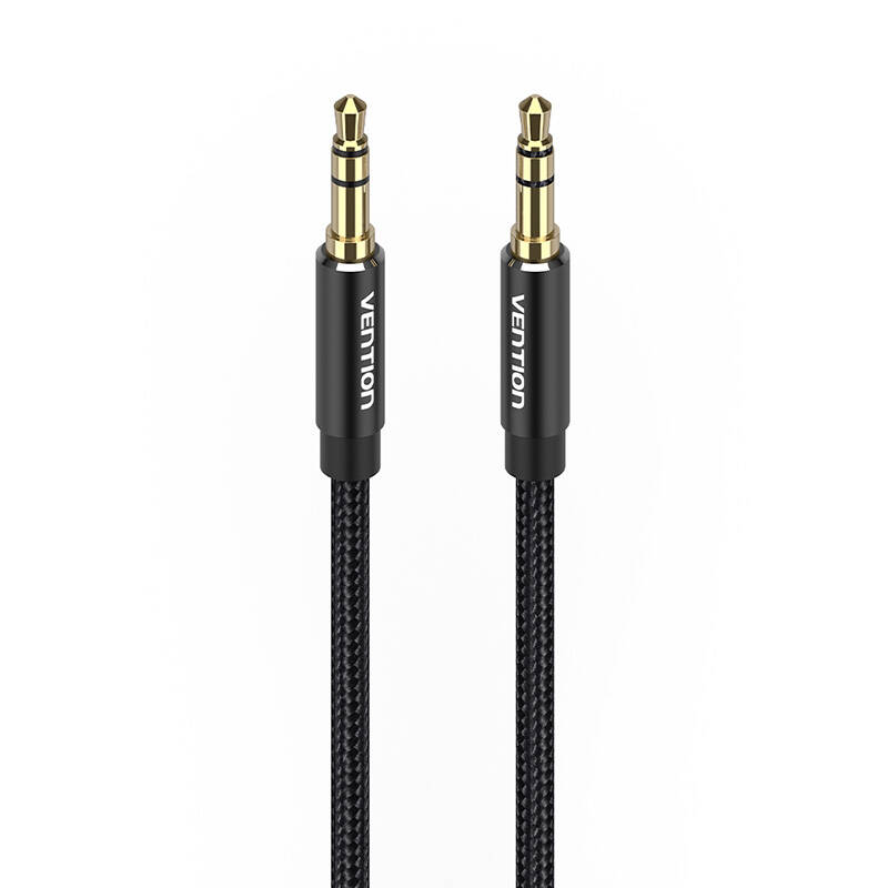 3.5mm Audio Cable 1.5m Vention BAWBG Black 3.5mm Audio Cable 1.5m Vention BAWBG Black