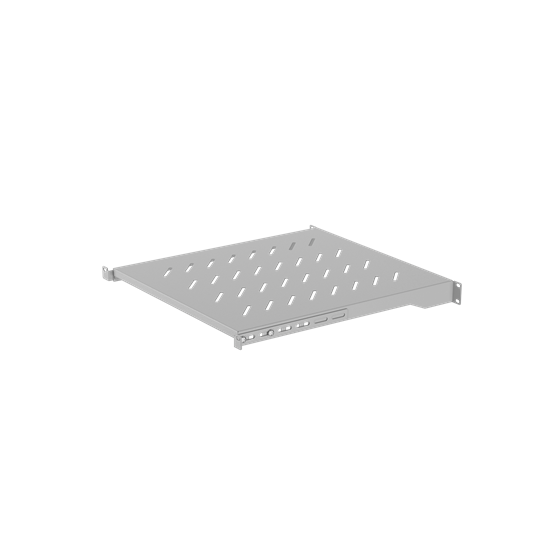 Lanberg 19" fix polc/tálca 1U/483x500mm 25kg maximum terhelhetőség szürke