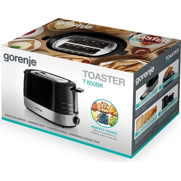 Gorenje T850BK kenyérpirító fekete