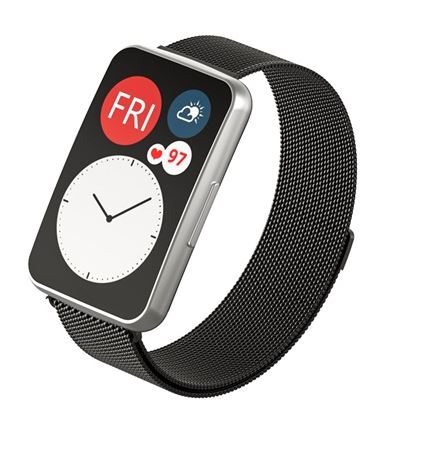 Mybandz milánói fém szíj fekete (HWF-200)