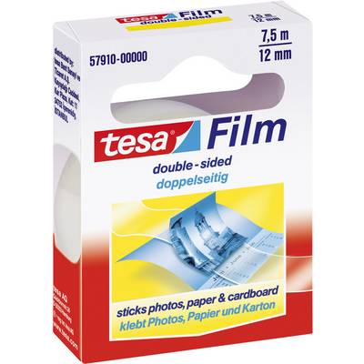 Kétoldalas ragasztószalag, 7,5 m X 12 mm TESA Tesafilm® Kétoldalas ragasztószalag, 7,5 m X 12 mm TESA Tesafilm®
