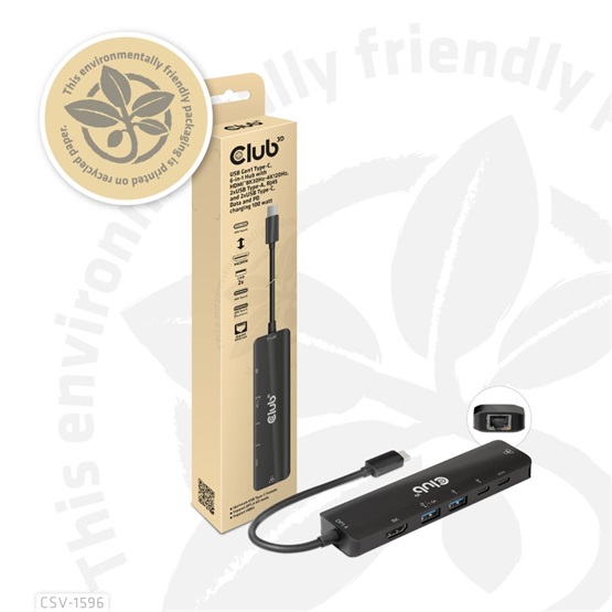   Club3D CSV-1596 USB Gen1 Type-C, 6-in-1 Hub  