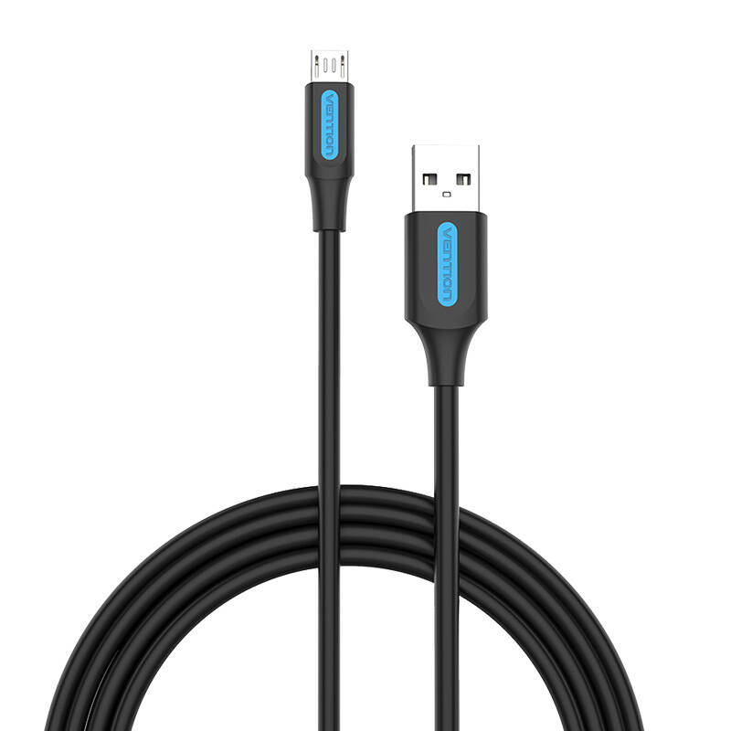 USB 2.0 A to Micro-B 3A cable 0.5m Vention COLBD black USB 2.0 A to Micro-B 3A cable 0.5m Vention COLBD black