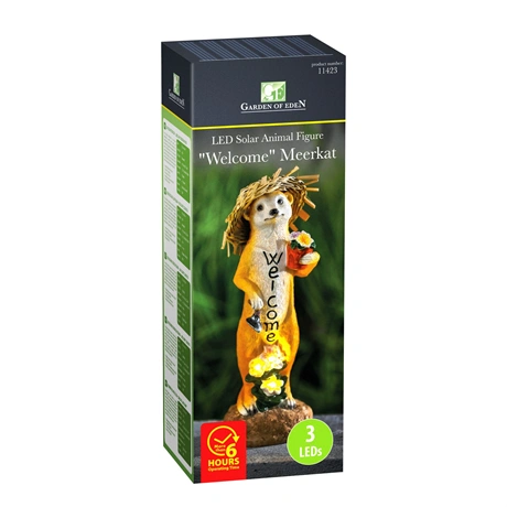 Garden of Eden 11423 LED-es szolár állatfigura Szurikáta