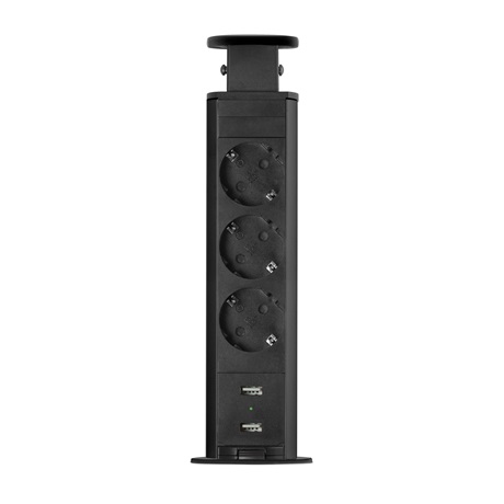 Delight 20430MBU REJTETT ELOSZTÓ 3-AS USB-VEL