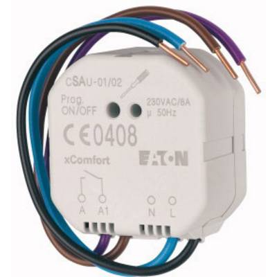 CSAU-01/02 Eaton xComfort Kapcsoló működtető Kapcsolási teljesítmény (max.) 1840 W CSAU-01/02 Eaton xComfort Kapcsoló működtető Kapcsolási teljesítmény (max.) 1840 W