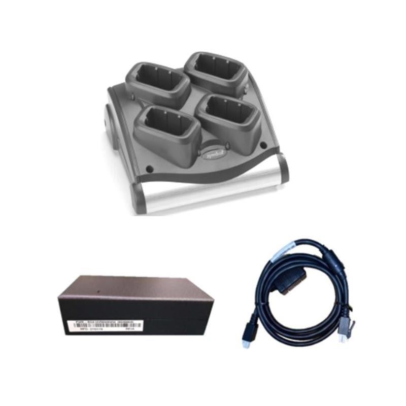 Zebra MC9000 vonalkód olvasó töltő 4-slotos (KIT-SAC9000-4001ES)