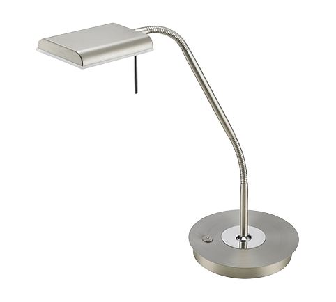 Trio 520910107 Bergamo asztali lámpa nikkel színű