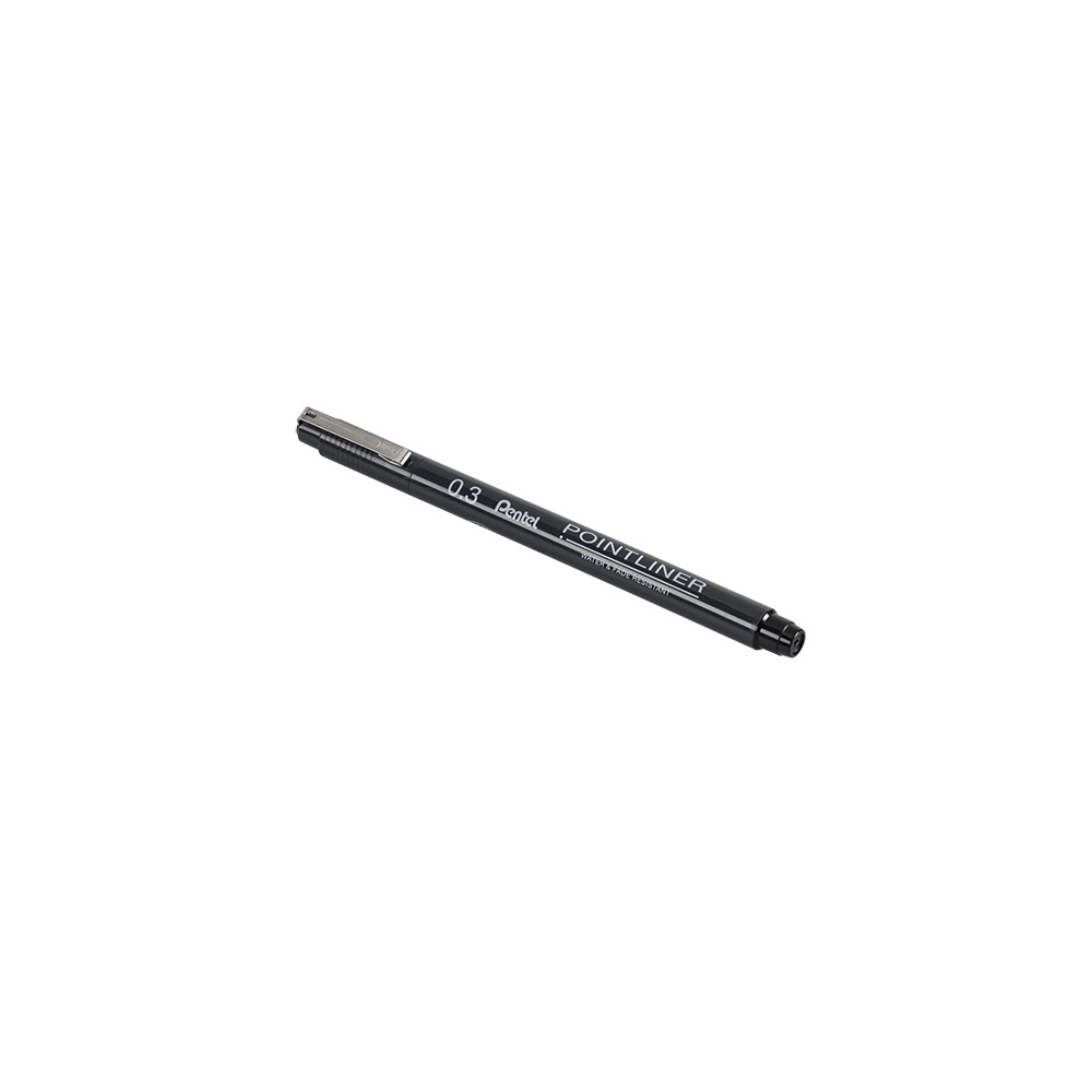 Pentel PointLiner tűfilc 0,3mm,   fekete (S20P-3A)