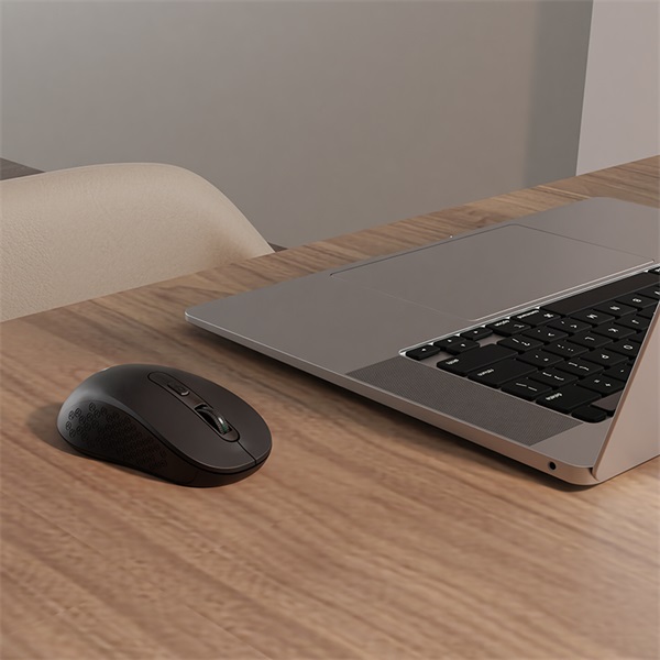 Everest  SM-BT08  Bluetooth  1600 DPI 2,4 Ghz BT 5.2  4gomb optikai Vezeték nélküli Egér   Fekete 