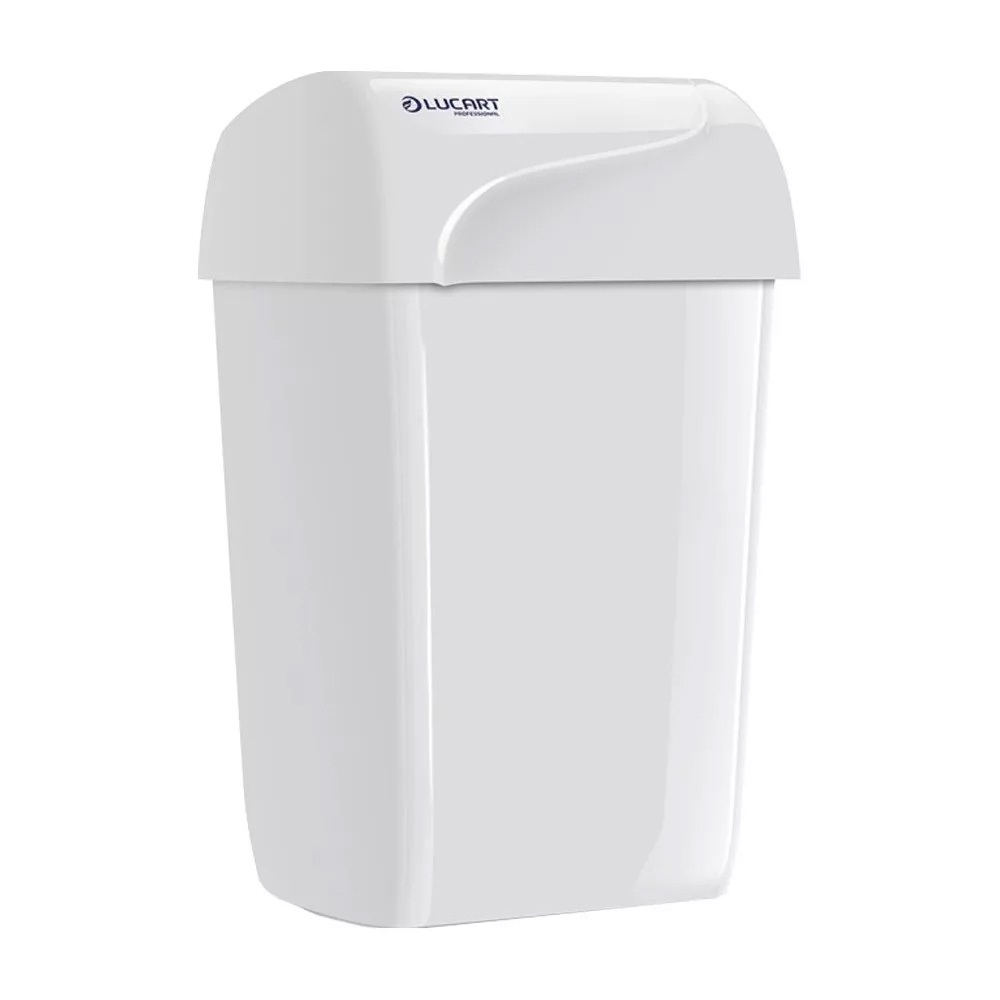 Lucart Hulladékgyűjtő műanyag 43 literes fehér Identity Waste Bin _ (892357)