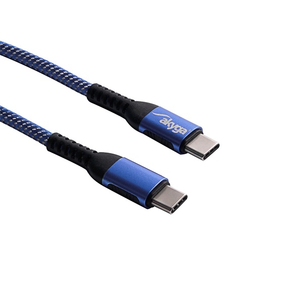 Akyga USB-C - USB-C kábel 100W, 1.8m (AK-USB-38) Akyga USB-C - USB-C kábel 100W, 1.8m (AK-USB-38)