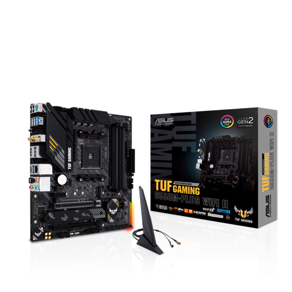 ASUS AM4 TUF GAMING B550M-PLUS WIFI II AMD B550, mATX Alaplap ASUS AM4 TUF GAMING B550M-PLUS WIFI II AMD B550, mATX Alaplap