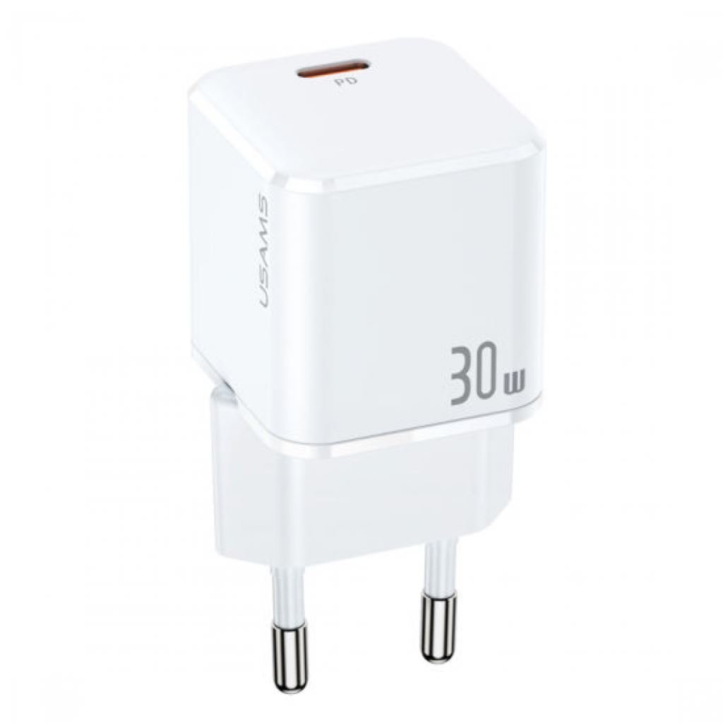 Usams CC148T45 mini Super Si PD hálózati gyorstöltő adapter 30W fehér (1380755) Usams CC148T45 mini Super Si PD hálózati gyorstöltő adapter 30W fehér (1380755)