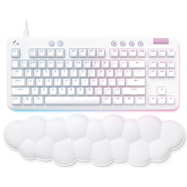 Logitech G713 UK (Qwerty) Tactile mechanikus gamer billentyűzet háttérvilágítással, fehér (920-010420)