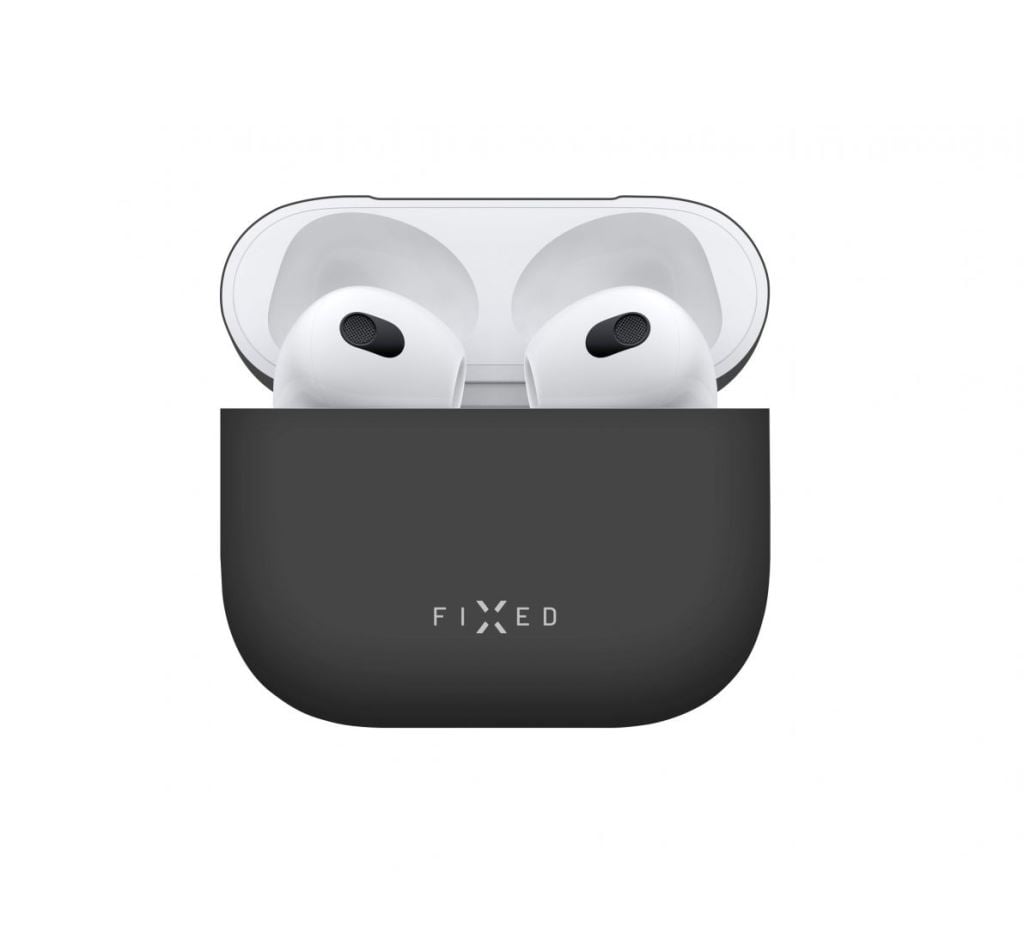 FIXED Silky Apple Airpods 3 tok fekete (FIXSIL-816-BK) FIXED Silky Apple Airpods 3 tok fekete (FIXSIL-816-BK)
