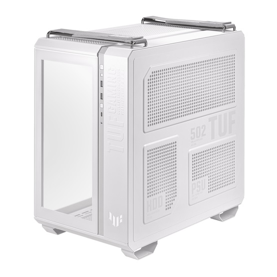 Asus TUF GAMING GT502 PLUS TG ARGB WHITE midi számítógépház Fehér Asus TUF GAMING GT502 PLUS TG ARGB WHITE midi számítógépház Fehér