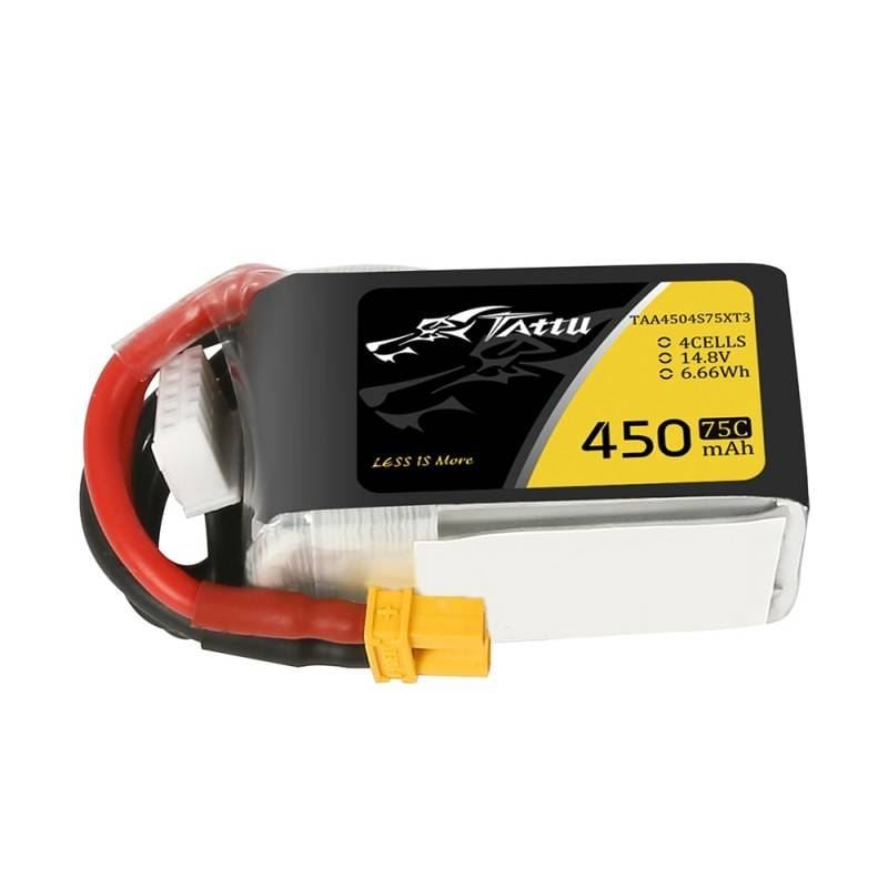 Tattu 450mAh 14.8V 75C 4S1P akkumulátor (TAA4504S75XT3) Tattu 450mAh 14.8V 75C 4S1P akkumulátor (TAA4504S75XT3)