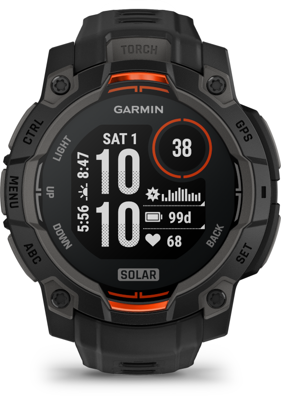 Garmin Instinct 3 45mm SOLAR okosóra fekete Garmin Instinct 3 45mm SOLAR okosóra fekete
