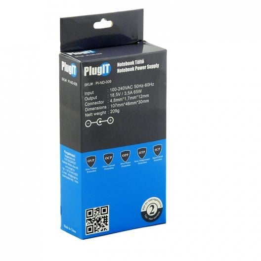 PlugIT Notebook töltő HP 18.5V 3.5A 65W (PI-ND-009) PlugIT Notebook töltő HP 18.5V 3.5A 65W (PI-ND-009)