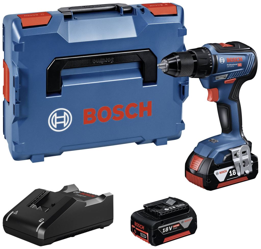 Bosch Professional GSR 18V-55 akkus fúrócsavarozó 2db 4.0Ah akkuval (06019H5200)