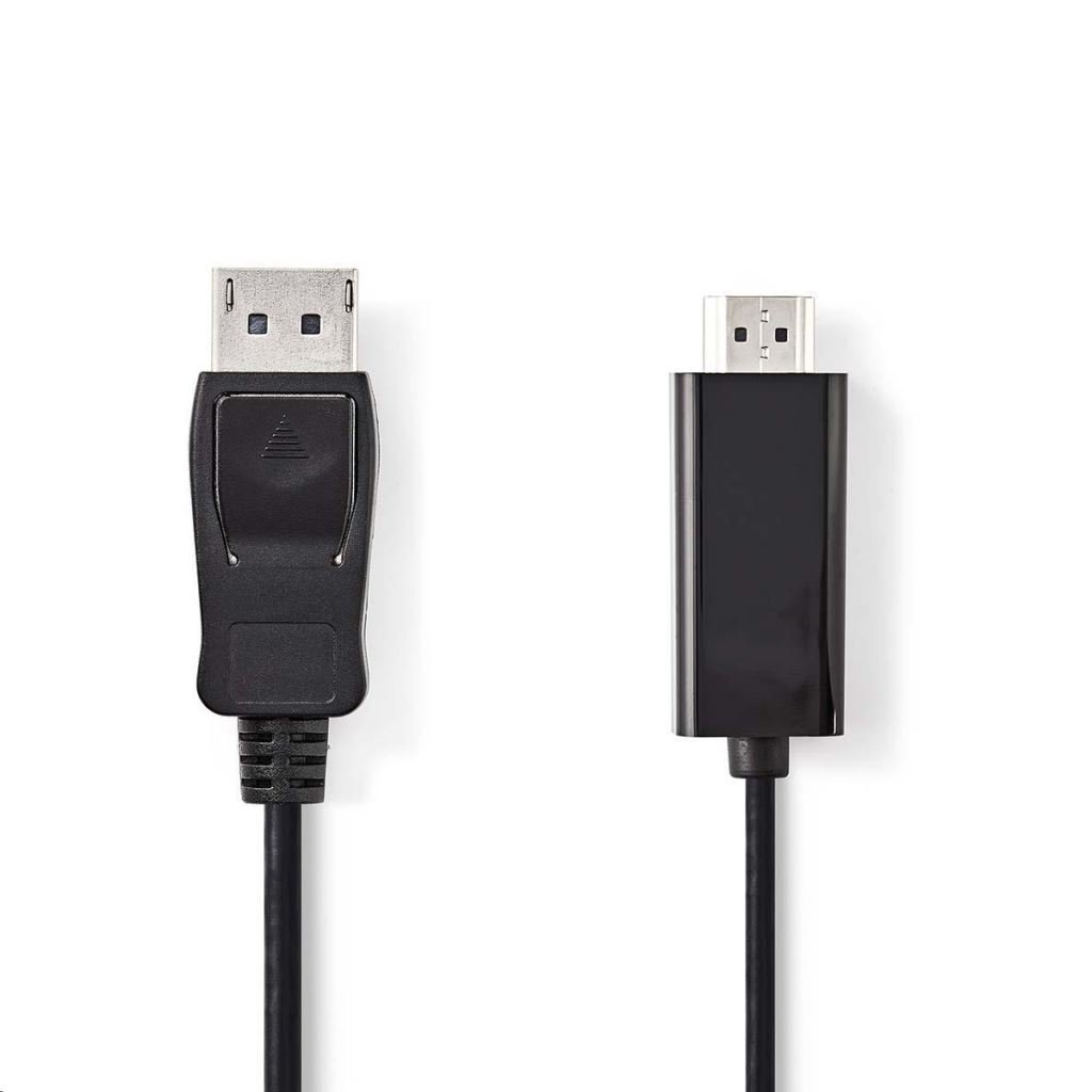 Nedis CCGP37100BK30 DisplayPort - HDMI kábel 3,0 m fekete Nedis CCGP37100BK30 DisplayPort - HDMI kábel 3,0 m fekete