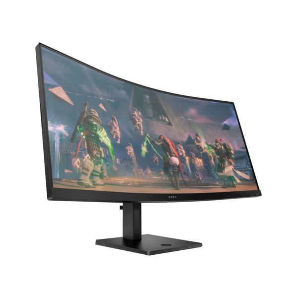 OMEN by HP 34" Curved Monitor 34c WQHD AG 3440x1440 165Hz 400cd, 3000:1, 1 ms, DisplayPort, HDMI, Fekete