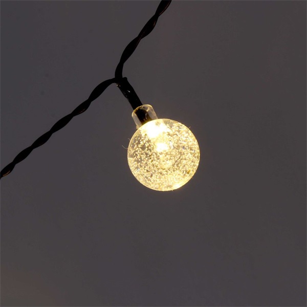IRIS Buborékgömb alakú 23mm/8 programos/6,5m/IPX3 szabványos/meleg fehér/30db LED-es/napelemes fénydekoráció (225639) IRIS Buborékgömb alakú 23mm/8 programos/6,5m/IPX3 szabványos/meleg fehér/30db LED-es/napelemes fénydekoráció (225639)
