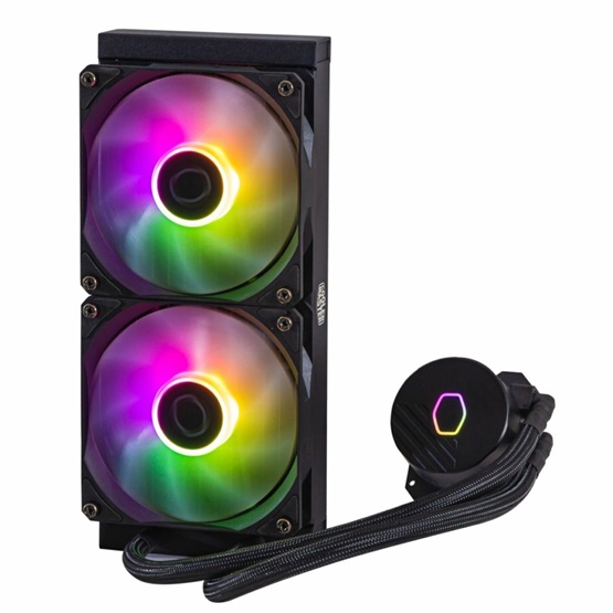  Cooler Master MLW-D24M-A18PZ-RW MasterLiquid 240L Core ARGB White Vízhűtés/univerzális 
