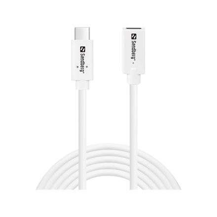 Sandberg USB-C hosszabbító kábel 2m fehér (136-55)