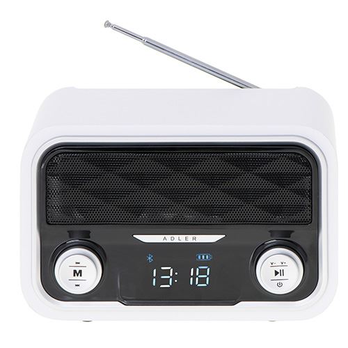 Adler AD1185 Bluetooth rádió fehér