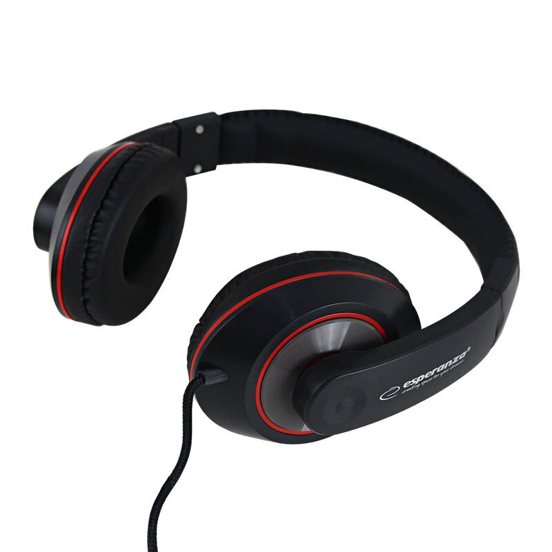 Esperanza EH121 Wired Headphones Fekete