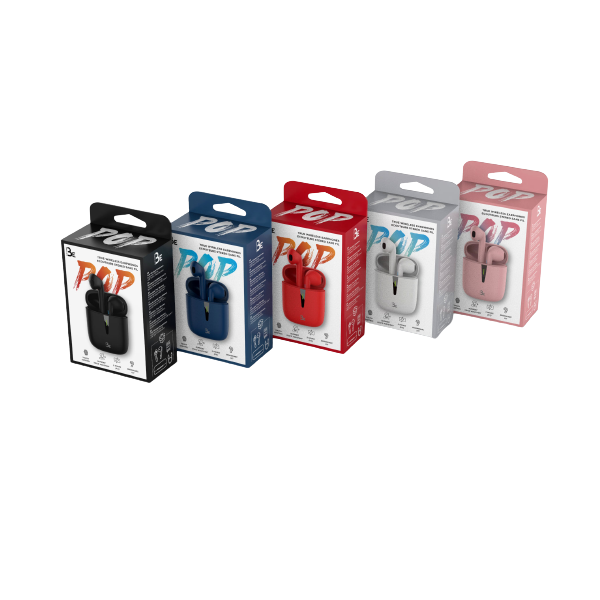 Bluestork BE POP 2 BLACK Bluetooth v5.0 mikrofon Vezeték Nélküli Fülhallgató Fekete Bluestork BE POP 2 BLACK Bluetooth v5.0 mikrofon Vezeték Nélküli Fülhallgató Fekete