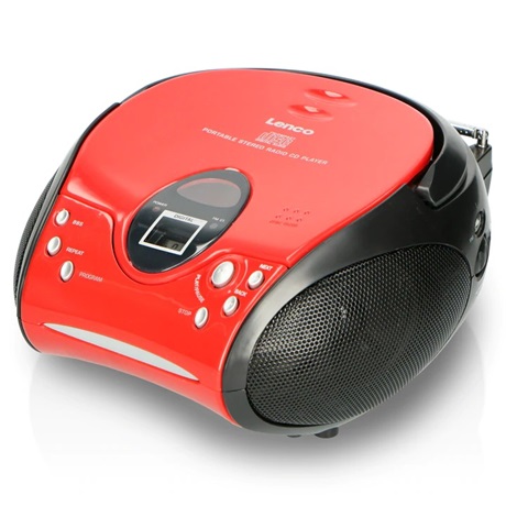 Lenco SCD-24 RED BLACK CD-S RÁDIÓ