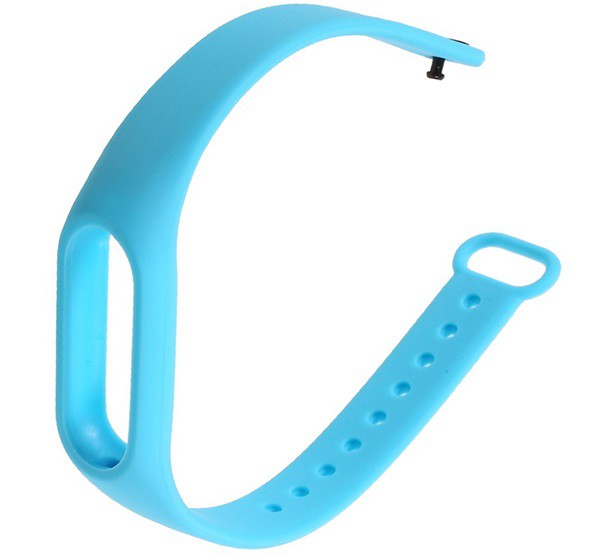 Pótszíj (szilikon, állítható, 18 mm, speciális) VILÁGOSKÉK [Xiaomi MI Band 2]