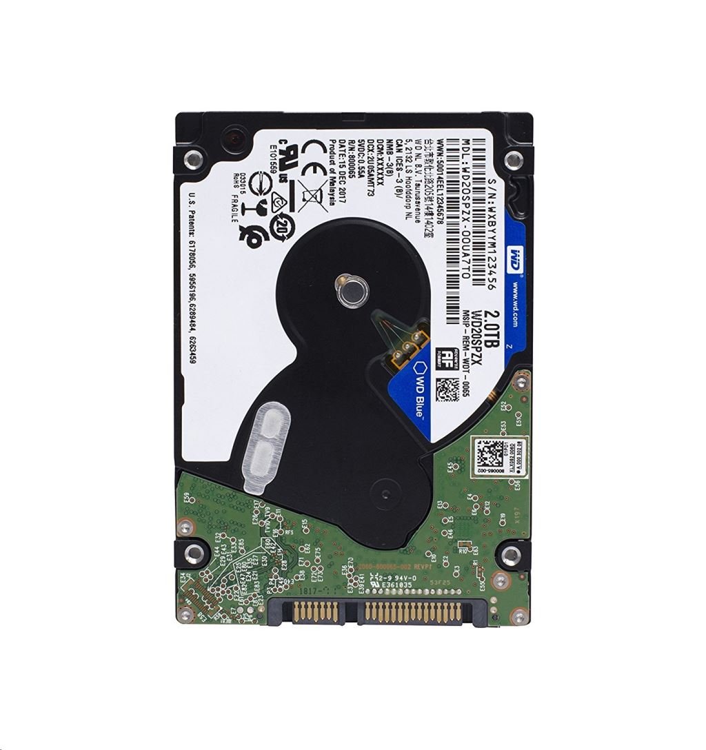 2TB WD 2.5" SATA notebook winchester (WD20SPZX)