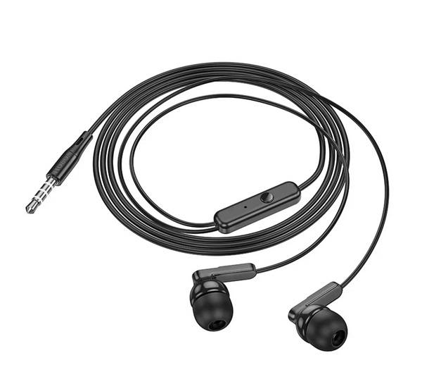 Hoco BRIGHT fülhallgató SZTEREO (3.5mm jack, mikrofon, felvevő gomb) FEKETE (M121 BLACK) Hoco BRIGHT fülhallgató SZTEREO (3.5mm jack, mikrofon, felvevő gomb) FEKETE (M121 BLACK)