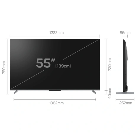 Tesla G55S949GUS 55" UHD Google SMART QLED  144hz Televízió