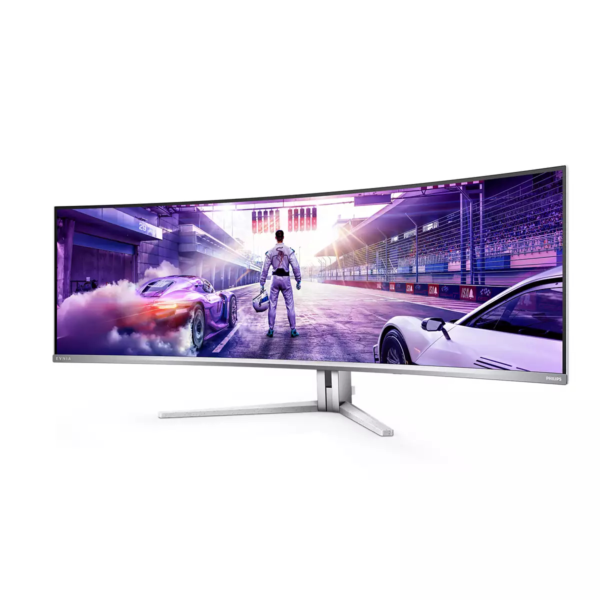 Philips 49" EVNIA 49M2C8900/00 Monitor - 5120x1440, OLED, 240Hz, 0,03ms, Ívelt, Gamer, Fehér