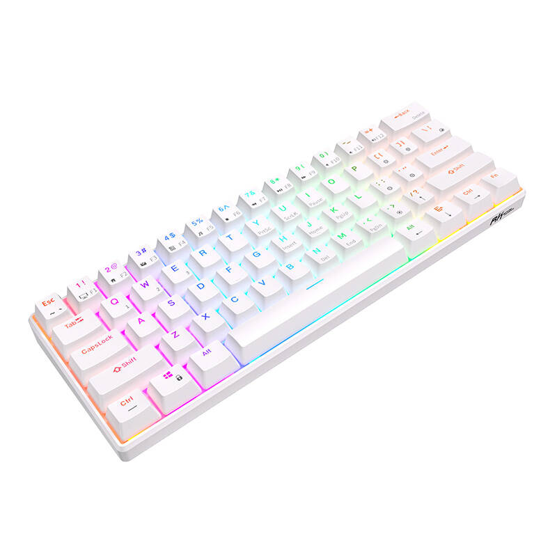 Mechanical keyboard Royal Kludge RK61 RGB, brown switch (white) Mechanical keyboard Royal Kludge RK61 RGB, brown switch (white)