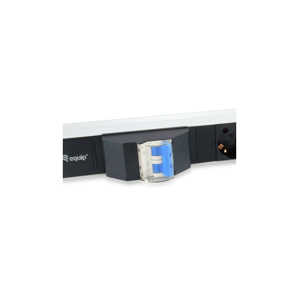 Equip  333310  C14 6x Schuko 1U Hálózati Elosztó Fekete 