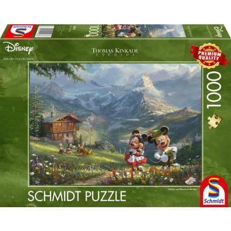 Schmidt Disney: Mickey & Minnie in the Alps 1000 db-os puzzle  (59938)