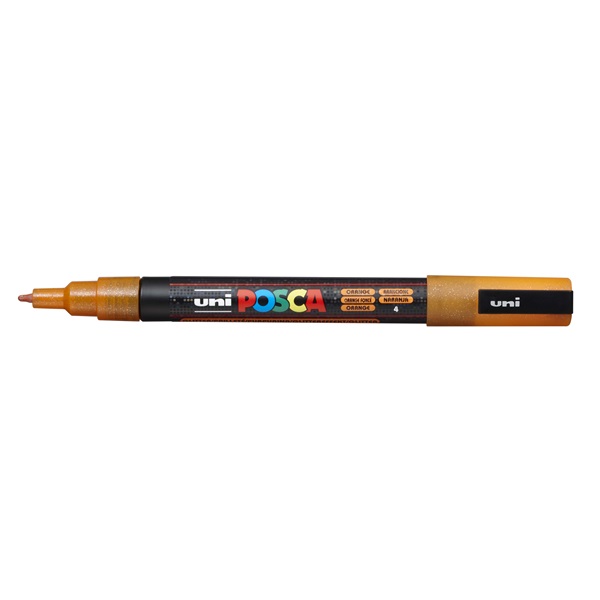 Uni POSCA PC-3ML csillámló narancs marker Uni POSCA PC-3ML csillámló narancs marker