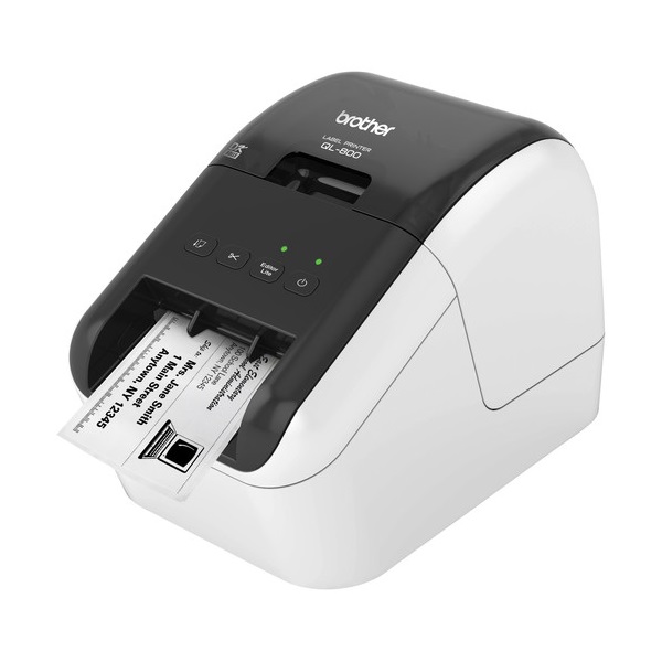 BROTHER Címkenyomtató QL-800 asztali thermál Fekete/Piros nyomtatás 148 mm/mp USB 300dpi PT Editor Lite DK címke BROTHER Címkenyomtató QL-800 asztali thermál Fekete/Piros nyomtatás 148 mm/mp USB 300dpi PT Editor Lite DK címke